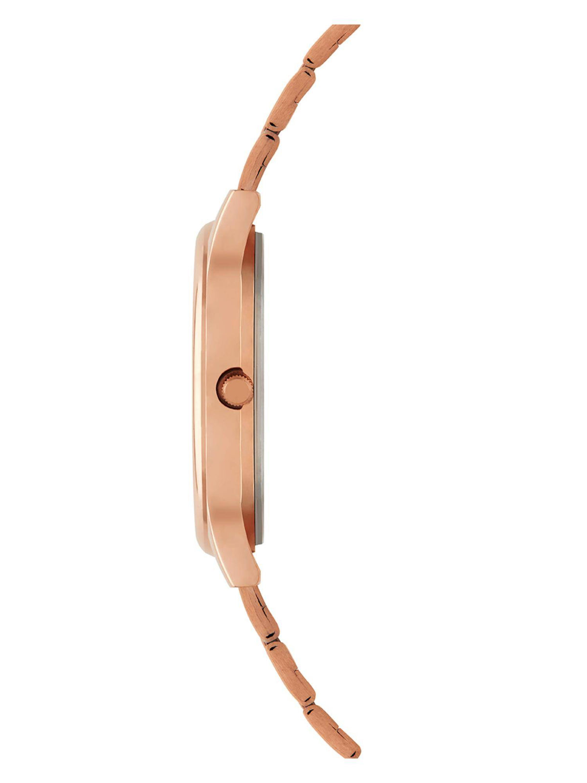 Rose Gold Ombre Green Metal Link Strap Watch | W92 - view 5