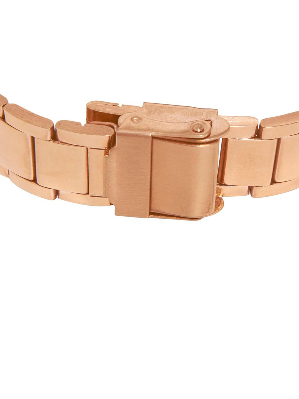 Rose Gold Ombre Green Metal Link Strap Watch | W92 - view 7