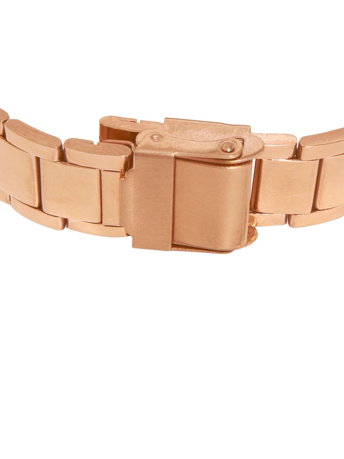Rose Gold Ombre Green Metal Link Strap Watch | W92 - view 7