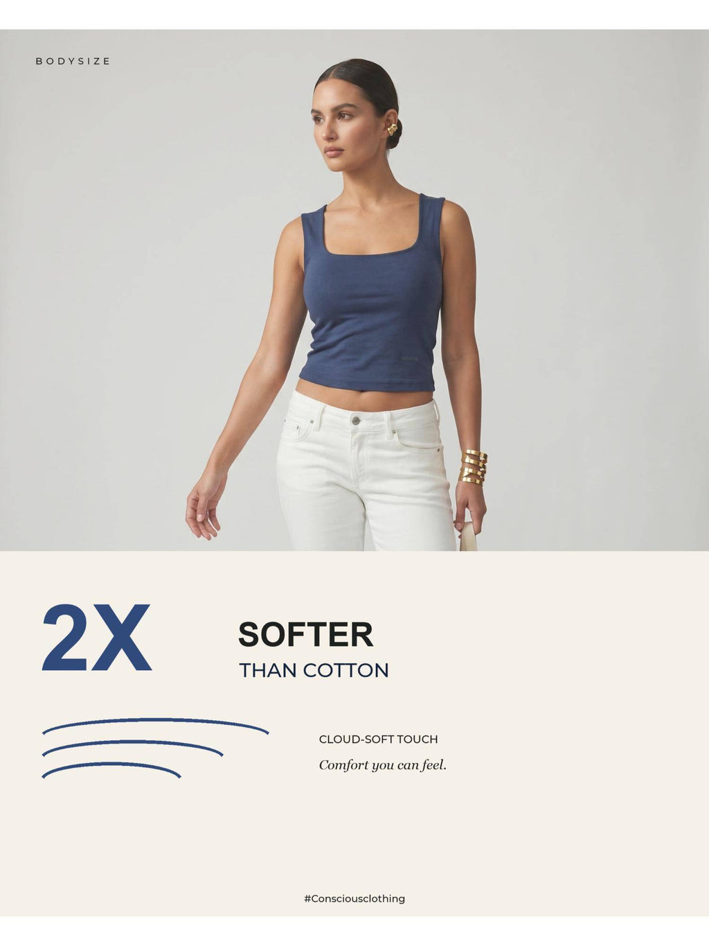 Scoop Bamboo Tank Top for Women | TT98 - view 2
