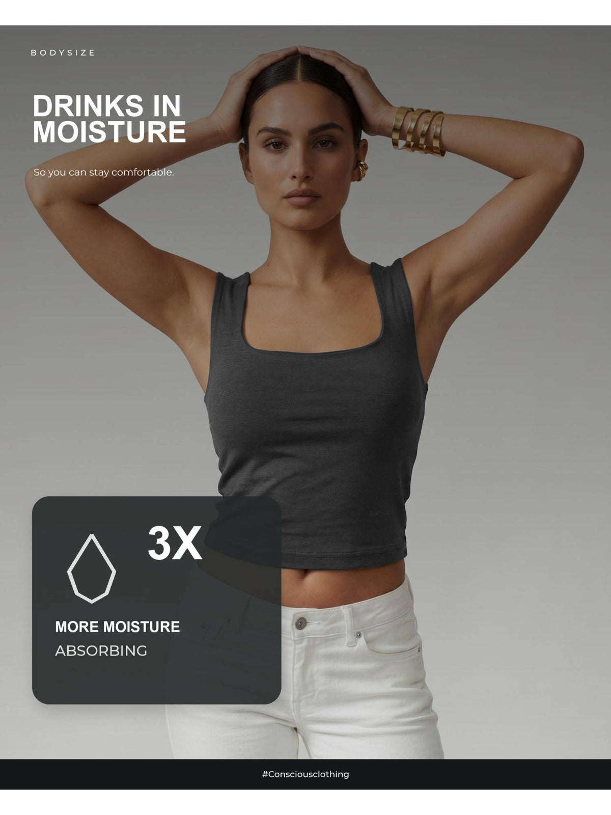 Scoop Bamboo Tank Top for Women | TT98 - view 3