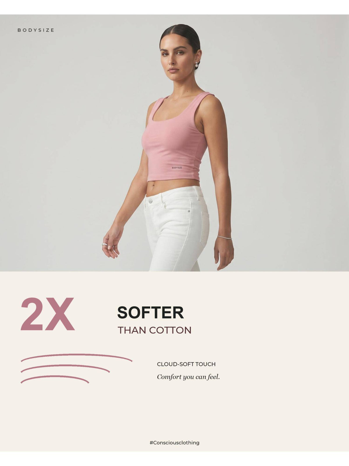 Scoop Bamboo Tank Top for Women | TT98 - view 2