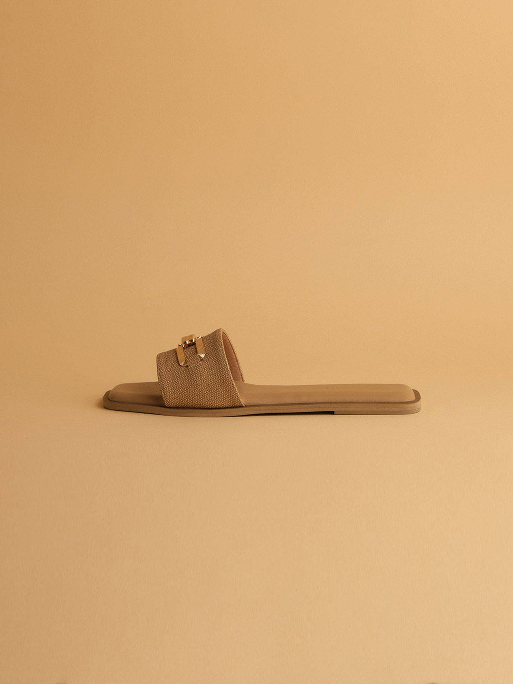 Ava Beige Embellished Flats | F61 - view 3