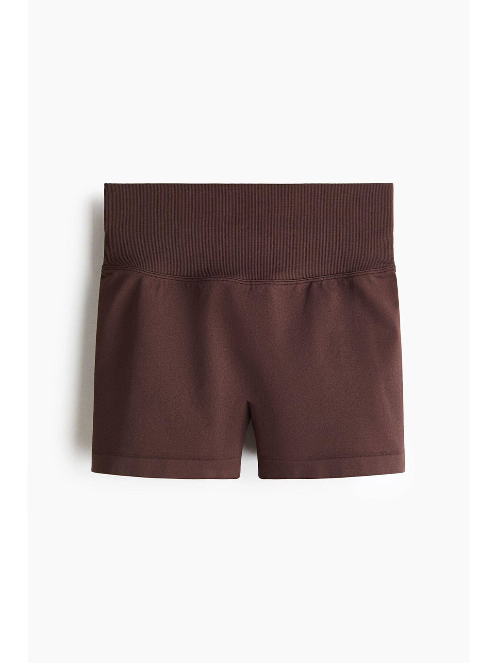Women Brown Seamless Scrunch Hotpants With Drymove - view 1