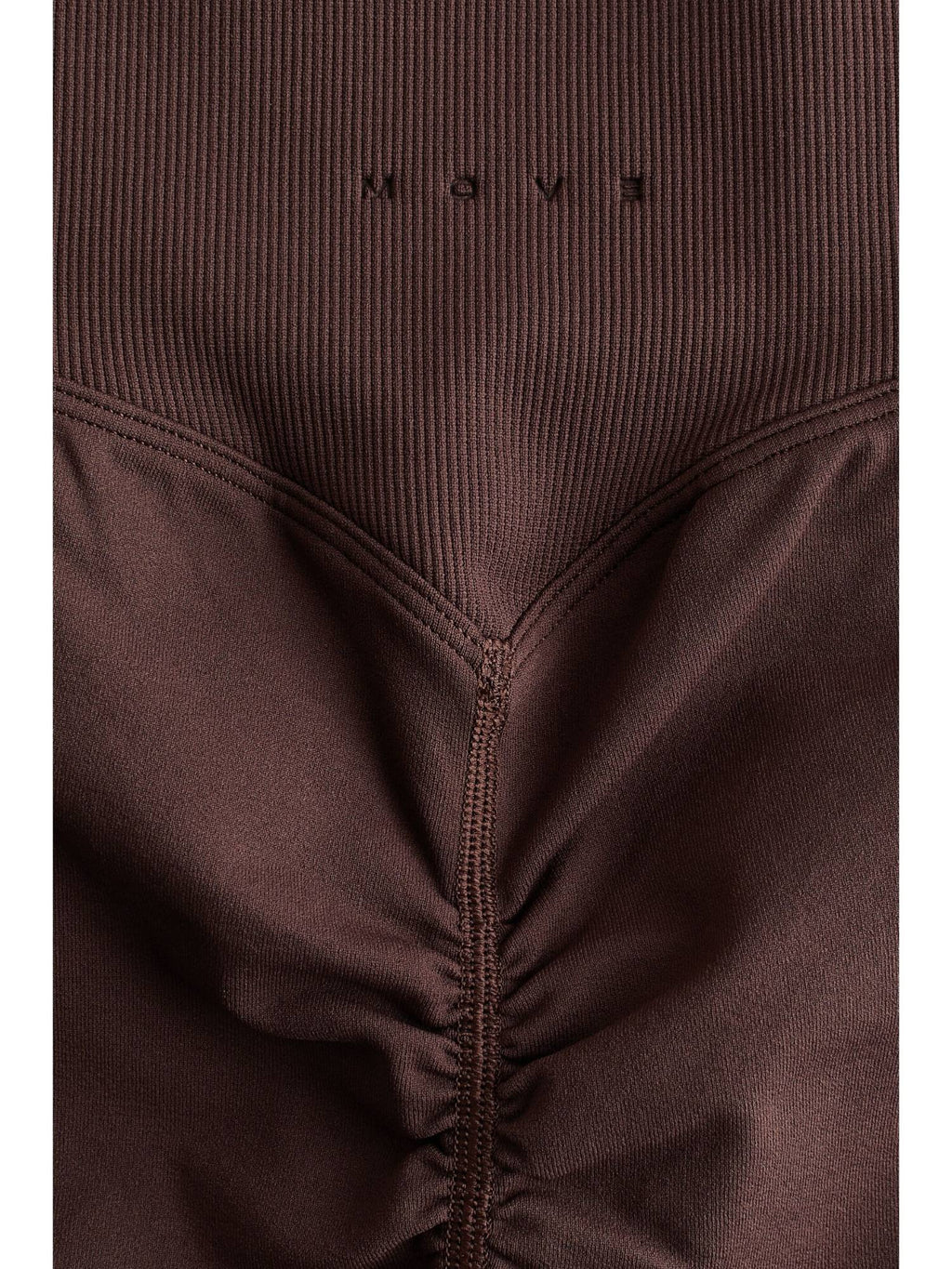 Women Brown Seamless Scrunch Hotpants With Drymove - view 8