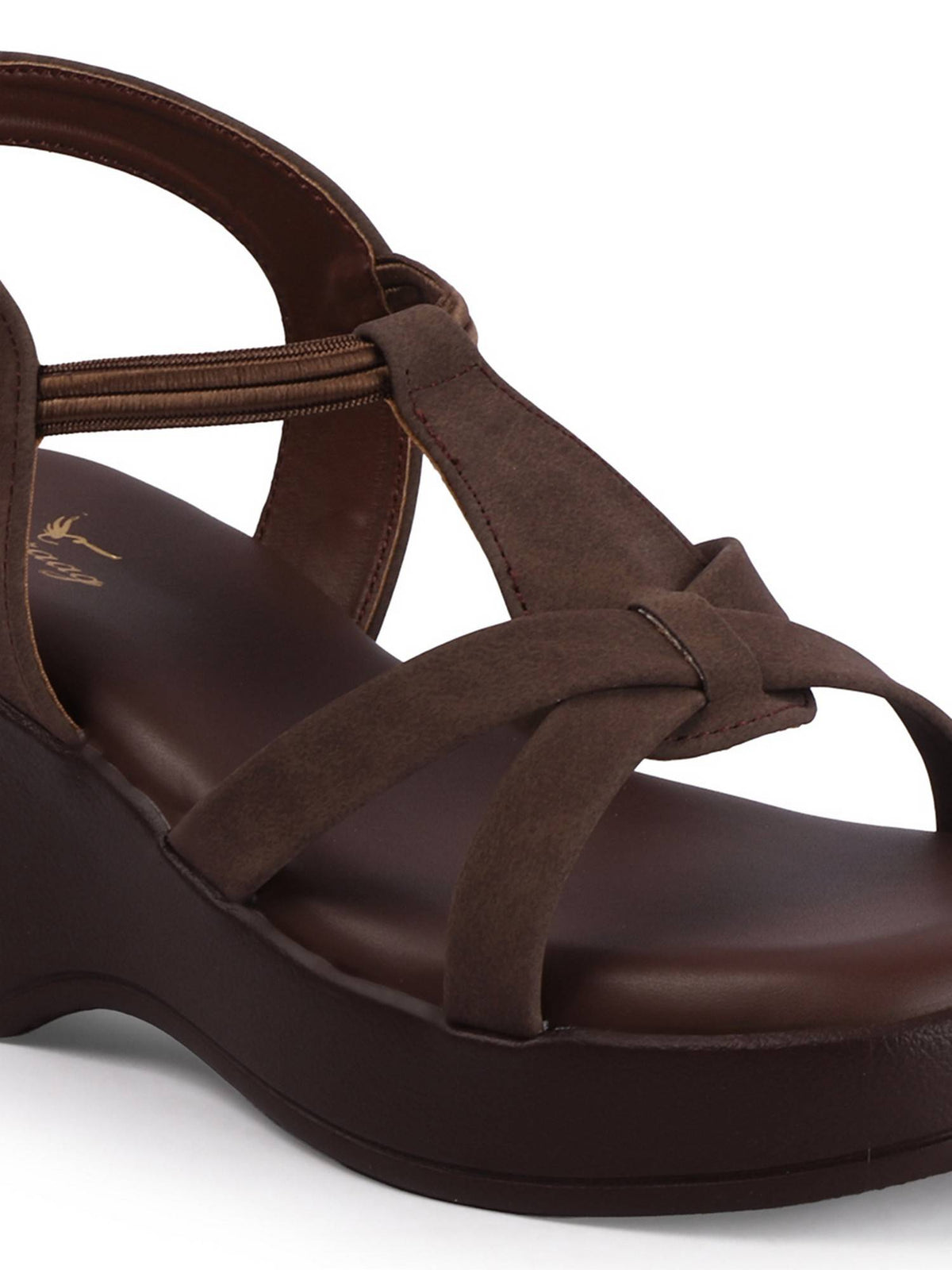 Women Brown Wedges Heels | H78 - view 4