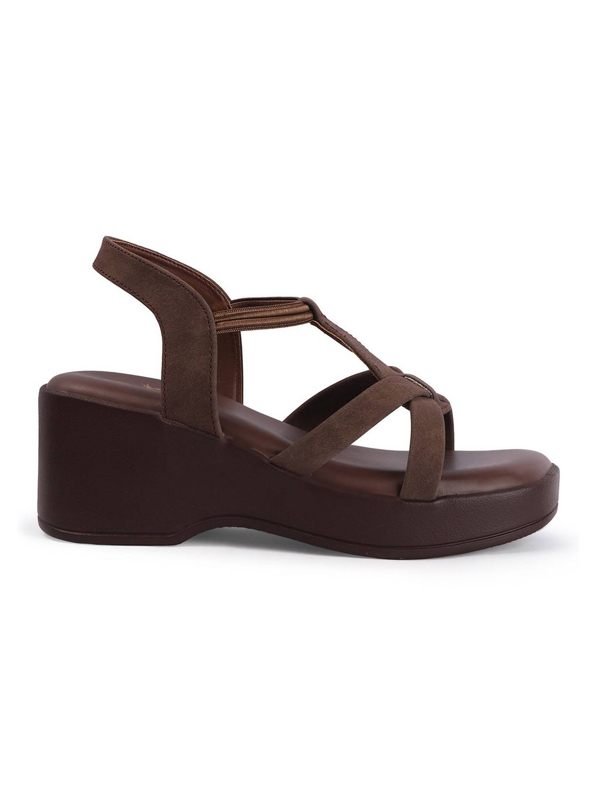 Women Brown Wedges Heels | H78 - view 5