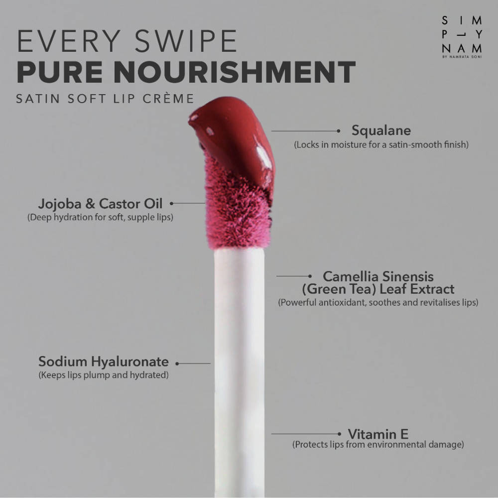 Satin Soft Lip Creme, Hydrating, Botanical Colour for Everyday Lips | L12 - view 4