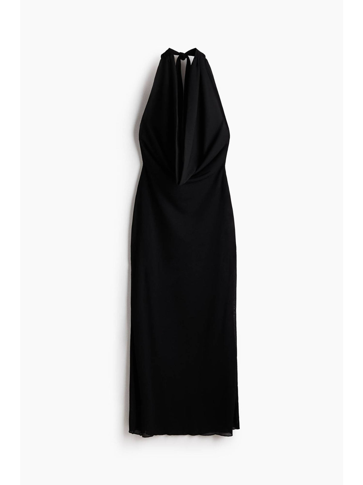 Women Black Cowl-Neck Maxi Dress | D56 - view 4