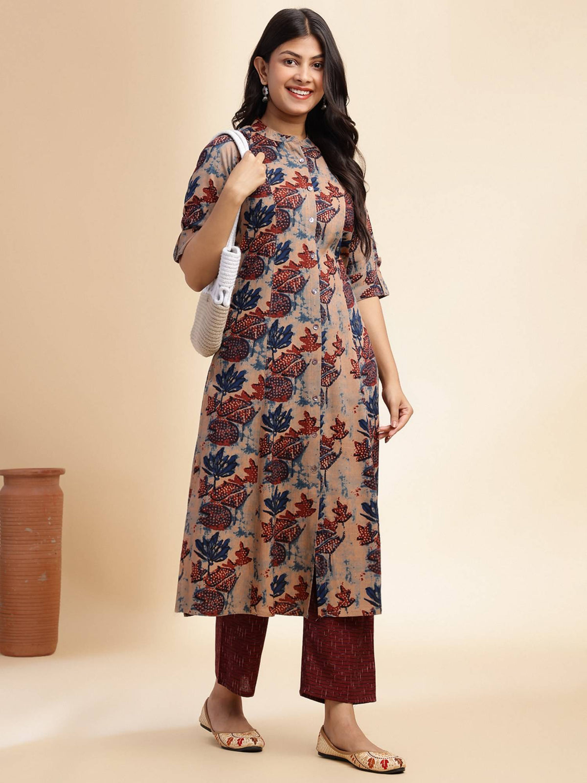 Terracotta Forrest A-Line Kurta | KDG - view 5
