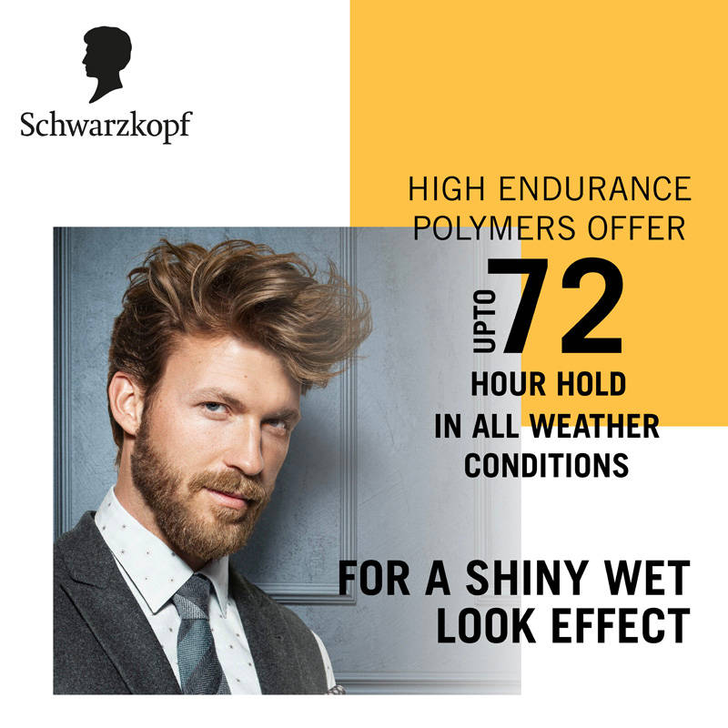TAFT Wet Hair Styling Gel For 24 Hours Shiny Wet Look Effect Hold 3, Non-Sticky | H02 - view 5