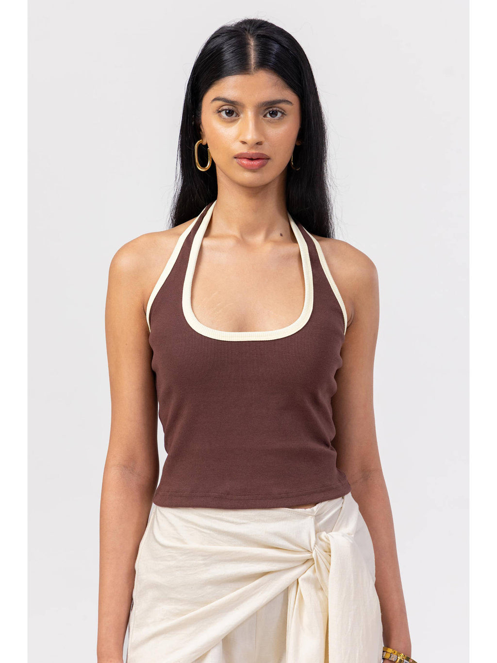 Brown And Butter Halter Top | HT67 - view 1