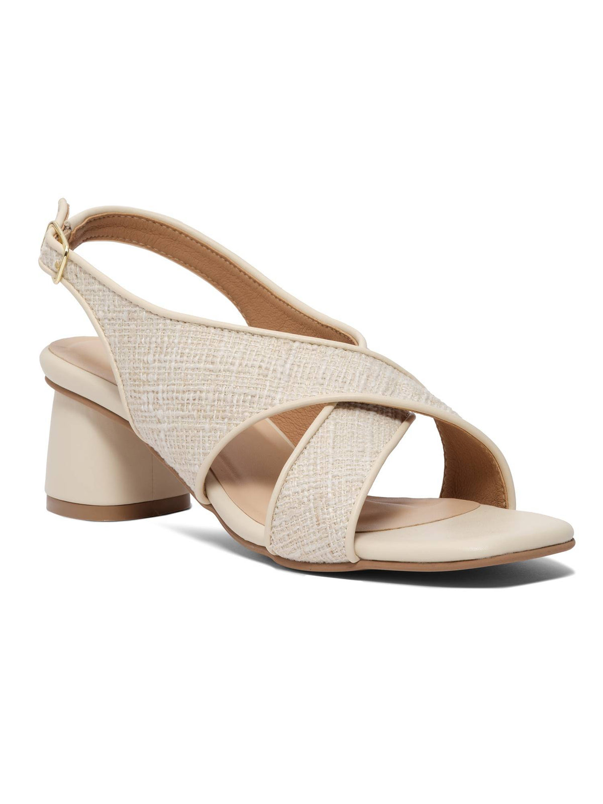 Seasalt Off White Criss-Cross Sandal Heels | H78 - view 2