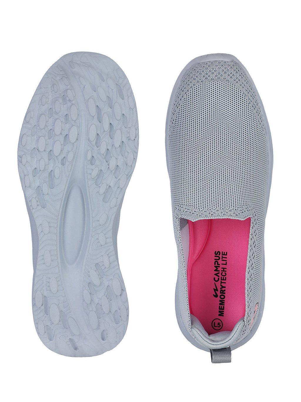 MARLIN Women Grey Walking Shoes | SH9 - view 4