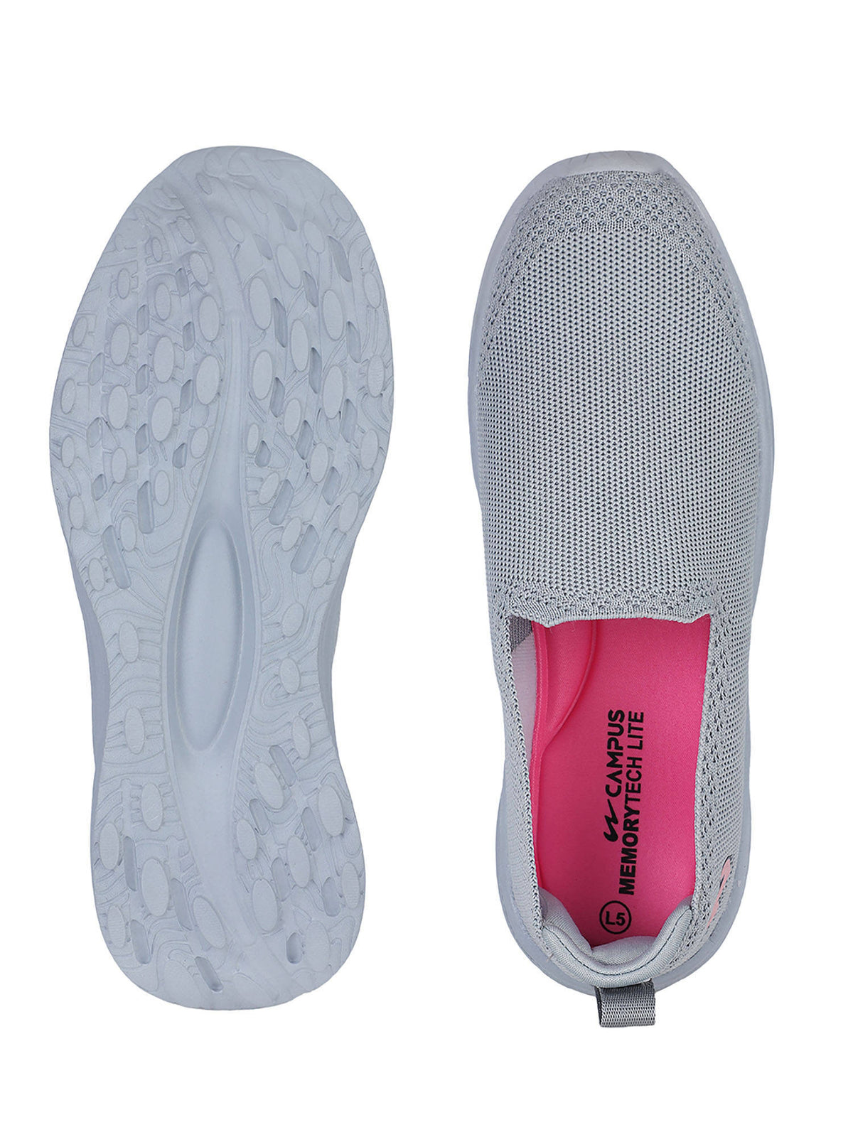 MARLIN Women Grey Walking Shoes | SH9 - view 4