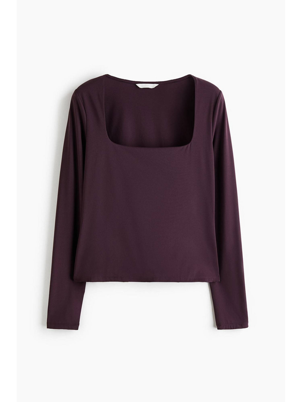 Women Burgundy Square-Neck Ponte Di Roma Crop Top | CT61 - view 4