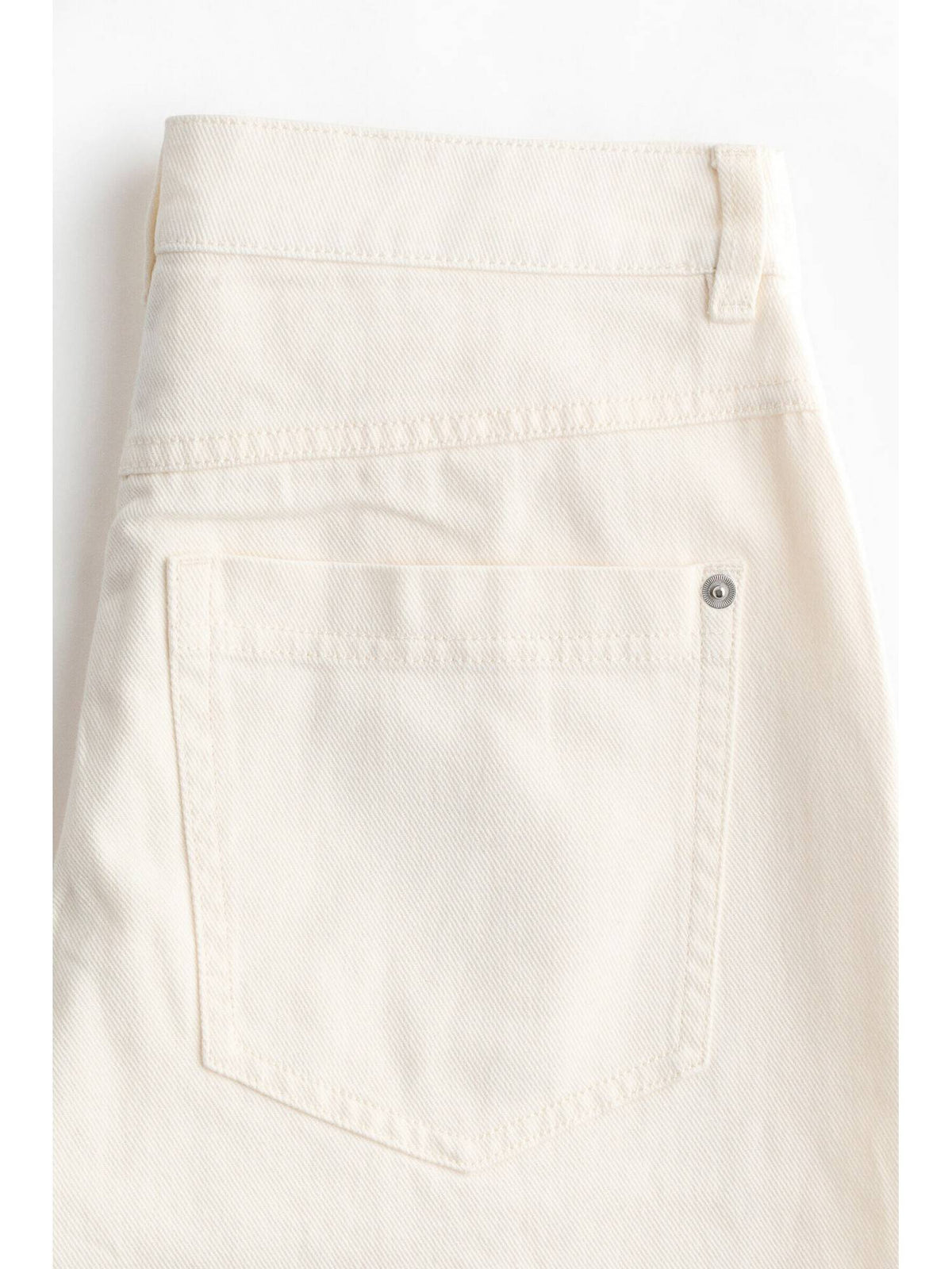 Women Grey Wide-Leg Cotton Twill Jeans | WL90 - view 5