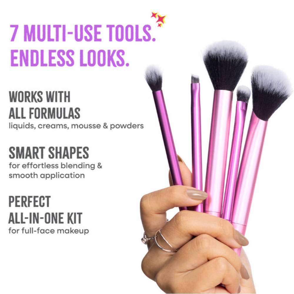 Nykaa Tools & Accessories Makeup Essential Brush & Blender Set - 7Pcs Set | T32 - view 3