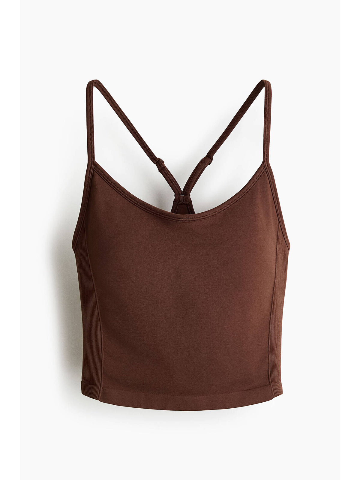 Women Brown Seamless Sports top with DryMove | TT89 - view 1