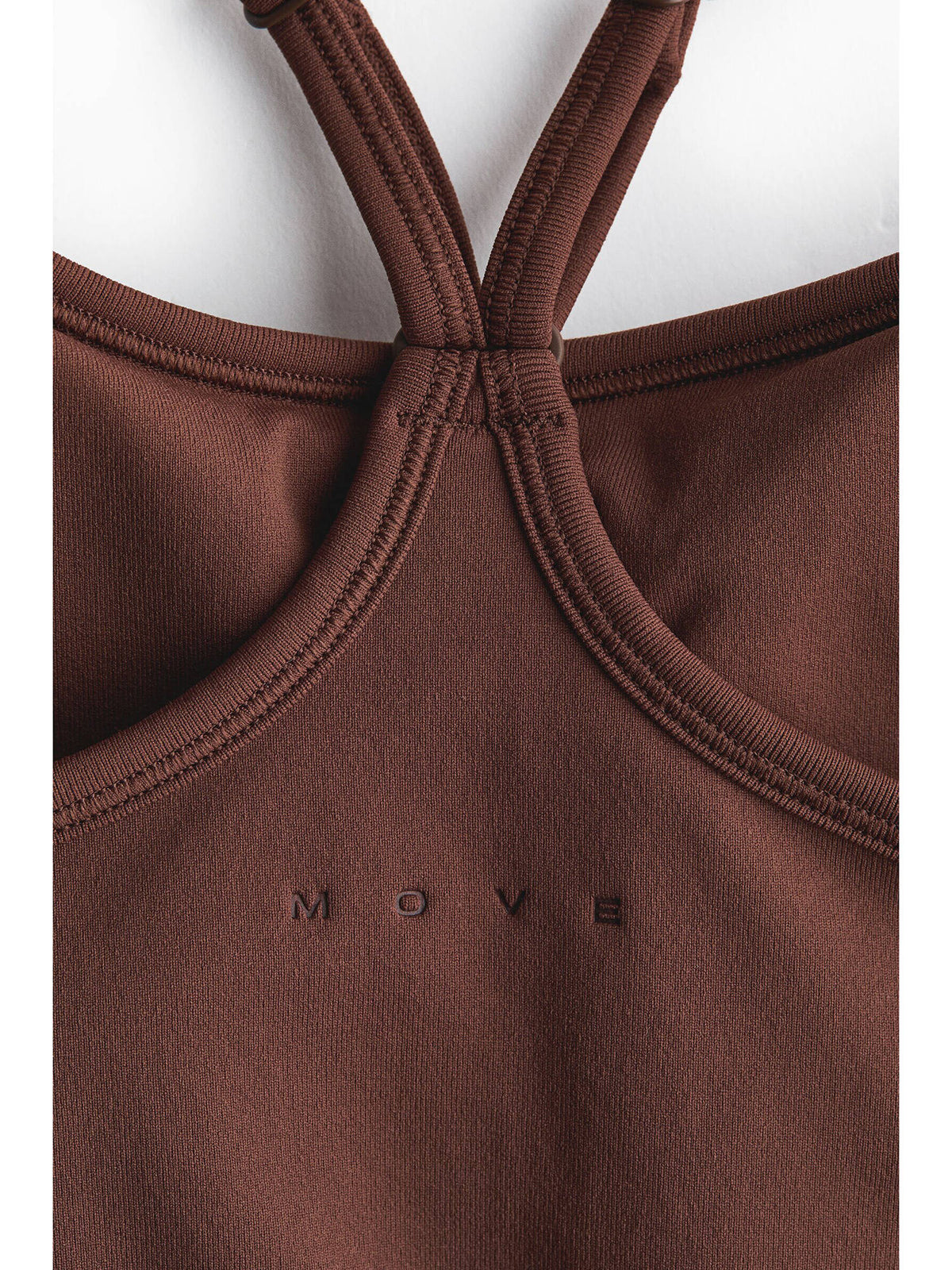 Women Brown Seamless Sports top with DryMove | TT89 - view 2