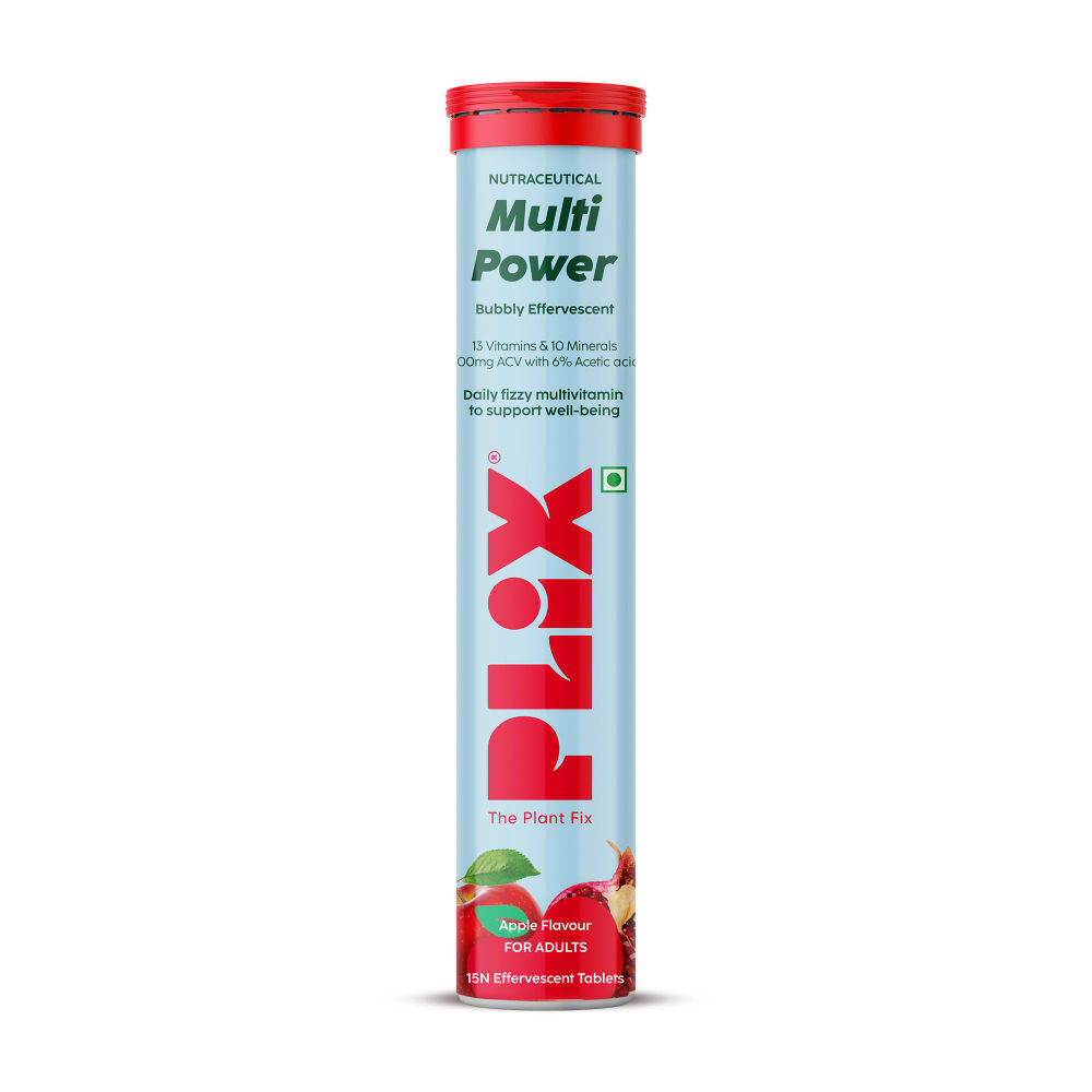 Multi Power ACV Multivitamin + Apple Cider Vinegar Fizzy Effervescent Tablets - Apple Burst | PL1 - view 1