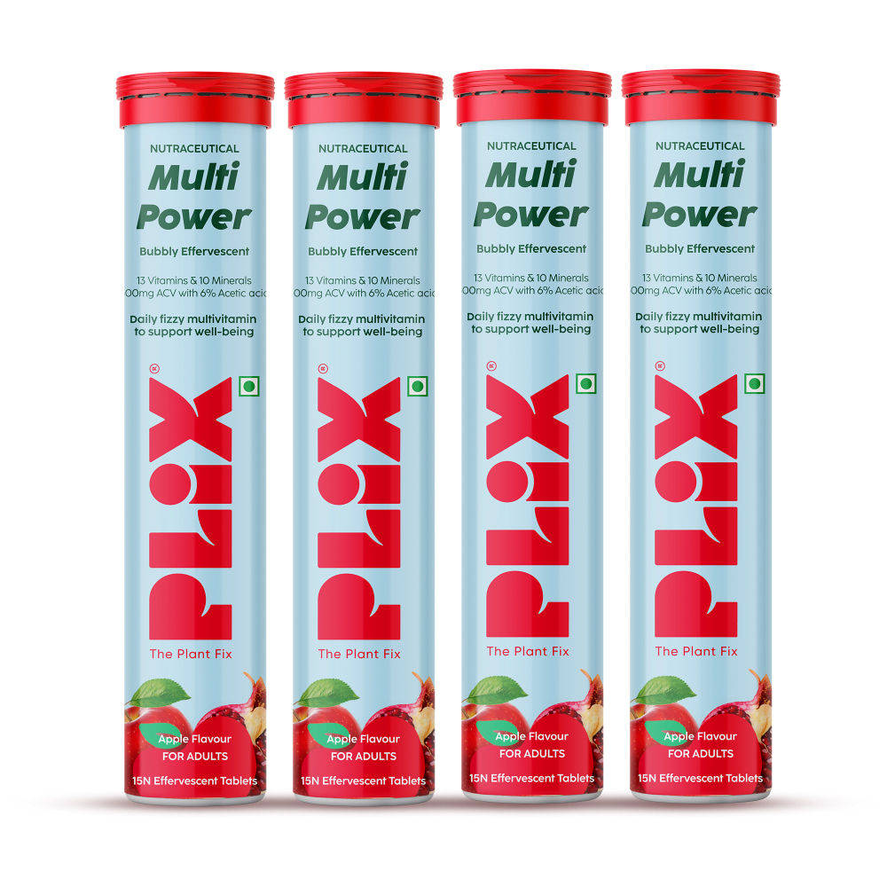 Multi Power ACV Multivitamin + Apple Cider Vinegar Fizzy Effervescent Tablets - Apple Burst | PL1 - view 1