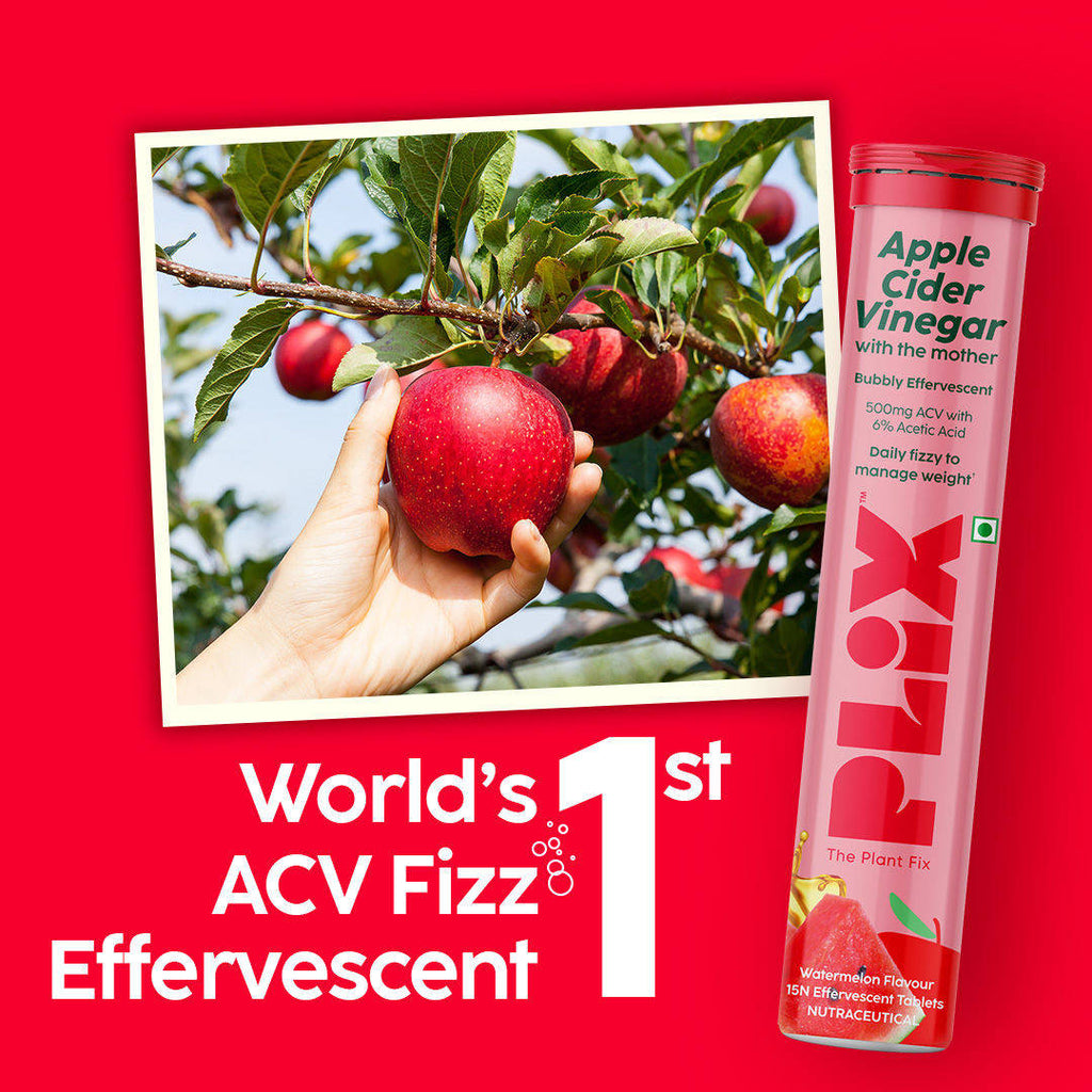 Apple Cider Vinegar Effervescent Tablet with Vitamin B6 & B12 - Watermelon | PL1 - view 5