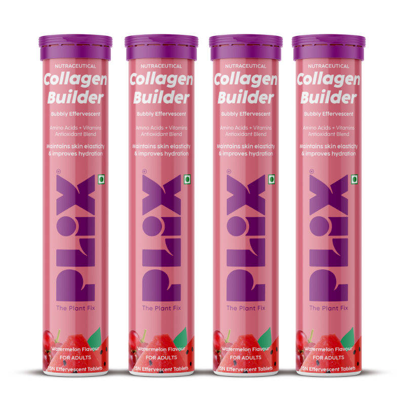 Collagen Builder Bubbly Effervescent Tablets Vitamin C & E for Hydrated Skin & Anti-Aging | PL1 - view 1