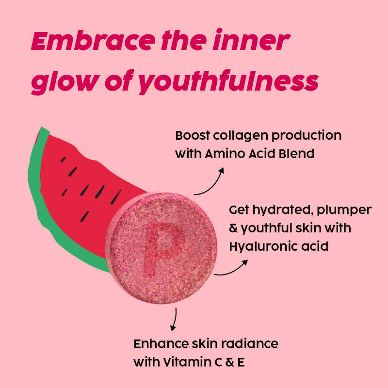 Collagen Builder Bubbly Effervescent Tablets Vitamin C & E for Hydrated Skin & Anti-Aging | PL1 - view 3
