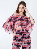 Womens Multi-Color Abstract Top | TT90 - view 1
