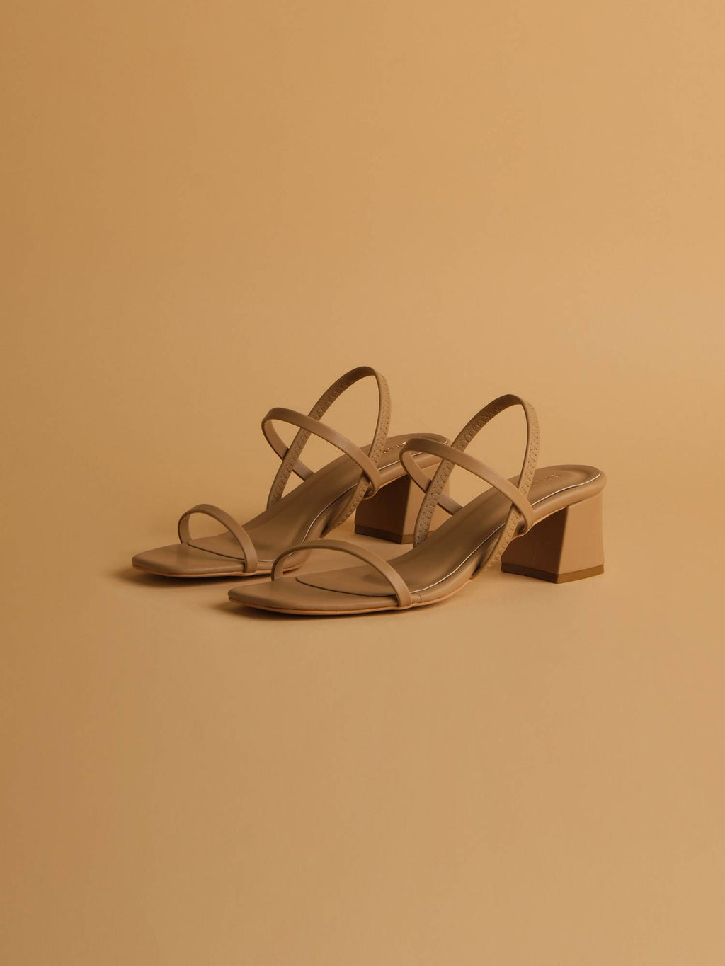 Amaris Dark Beige Strappy Heels | H78 - view 4