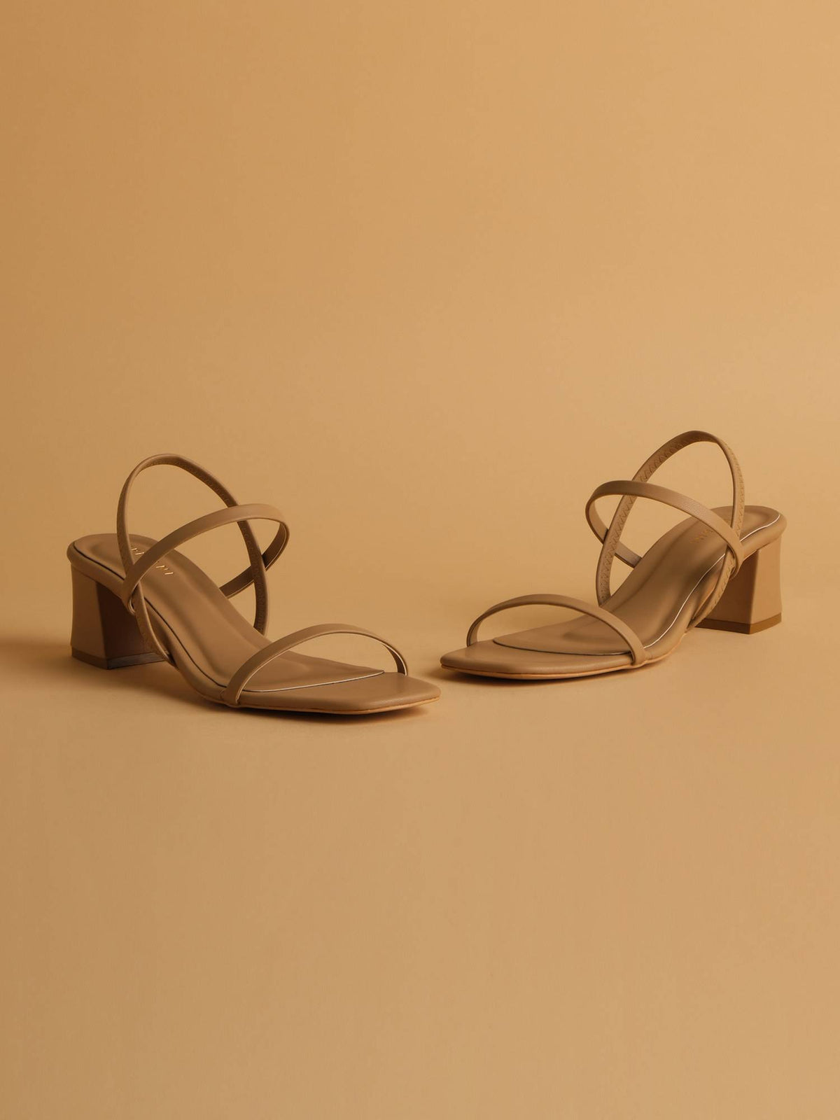 Amaris Dark Beige Strappy Heels | H78 - view 5