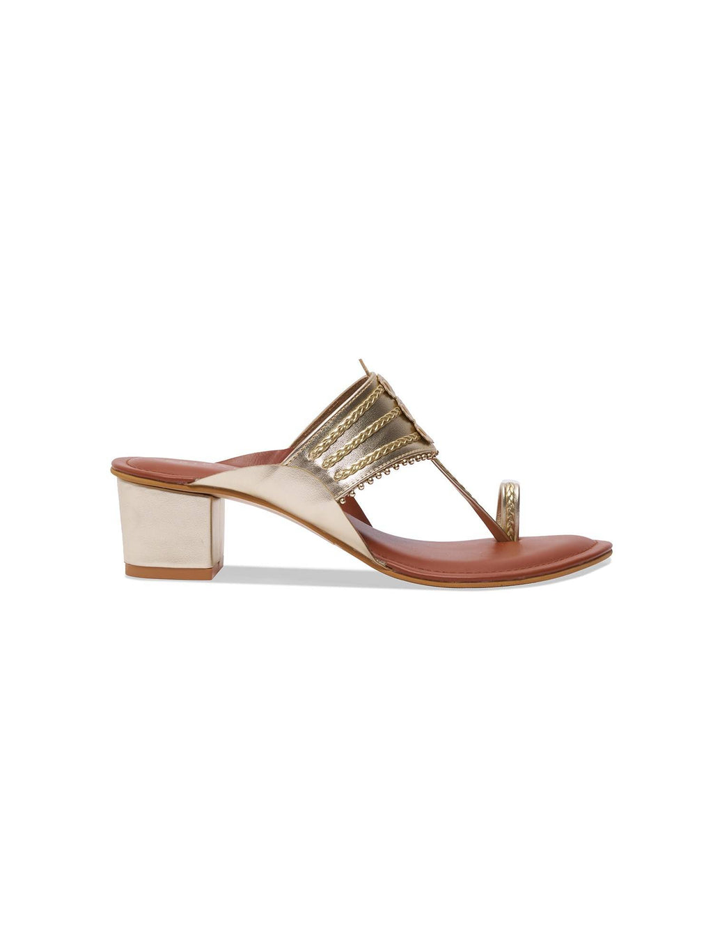 Nargis Kolhapuri Heels Gold | H78 - view 4