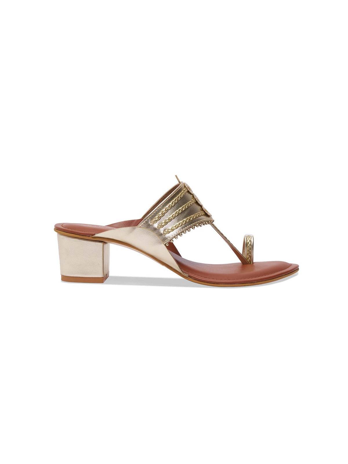 Nargis Kolhapuri Heels Gold | H78 - view 4