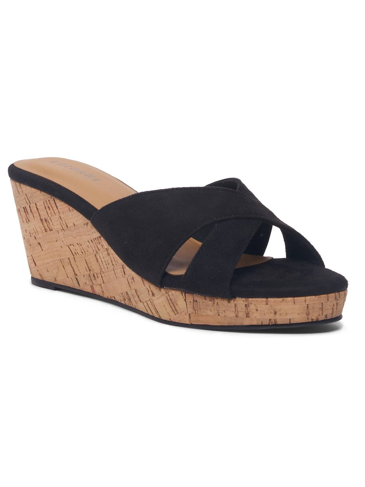 Acaciaa Criss-Cross Strap Wedges Black | H78 - view 3
