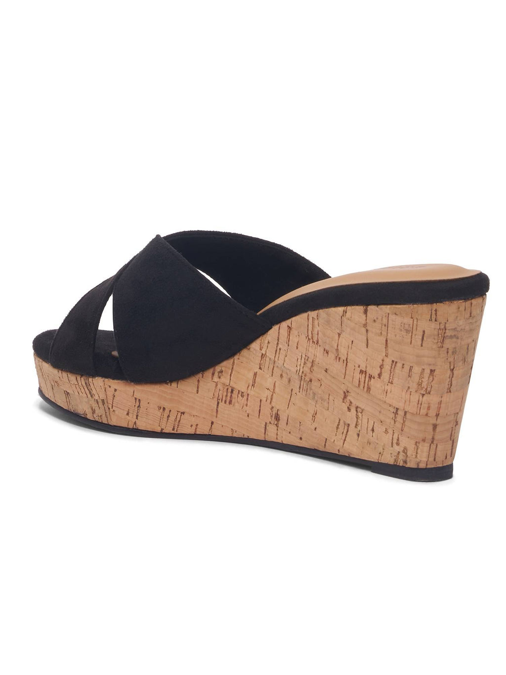 Acaciaa Criss-Cross Strap Wedges Black | H78 - view 6