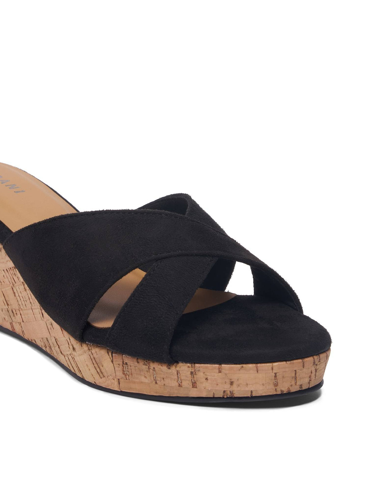 Acaciaa Criss-Cross Strap Wedges Black | H78 - view 7