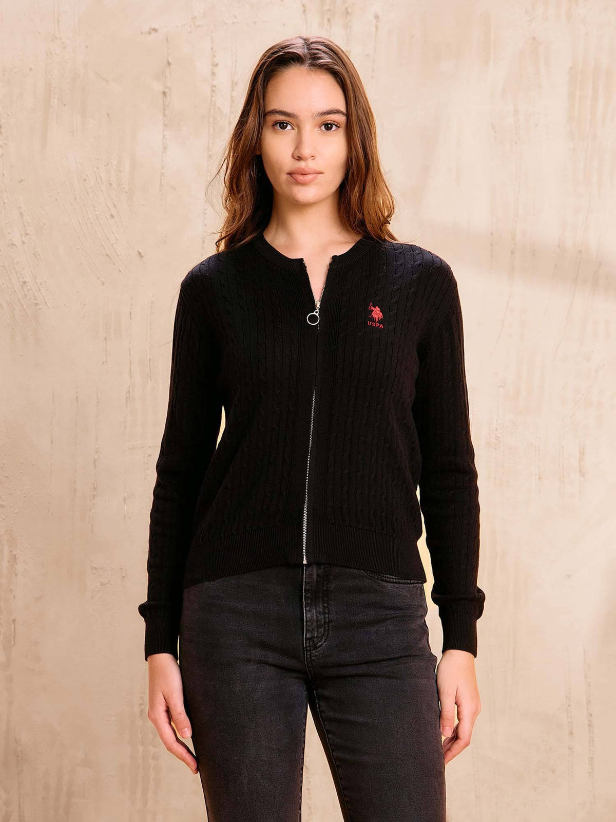 Patterned Knit Regular Fit Jacket | JC78 - view 1