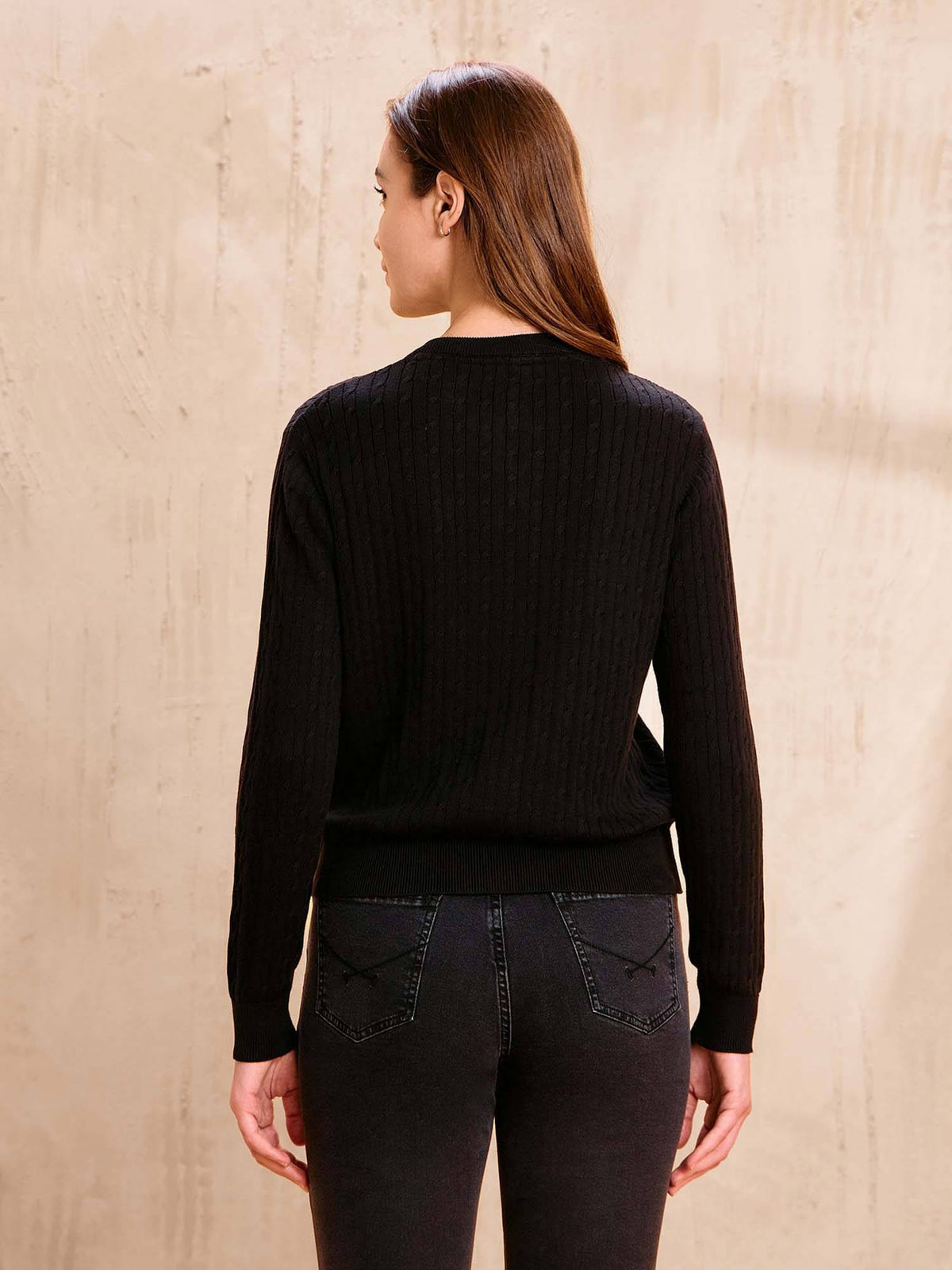 Patterned Knit Regular Fit Jacket | JC78 - view 5