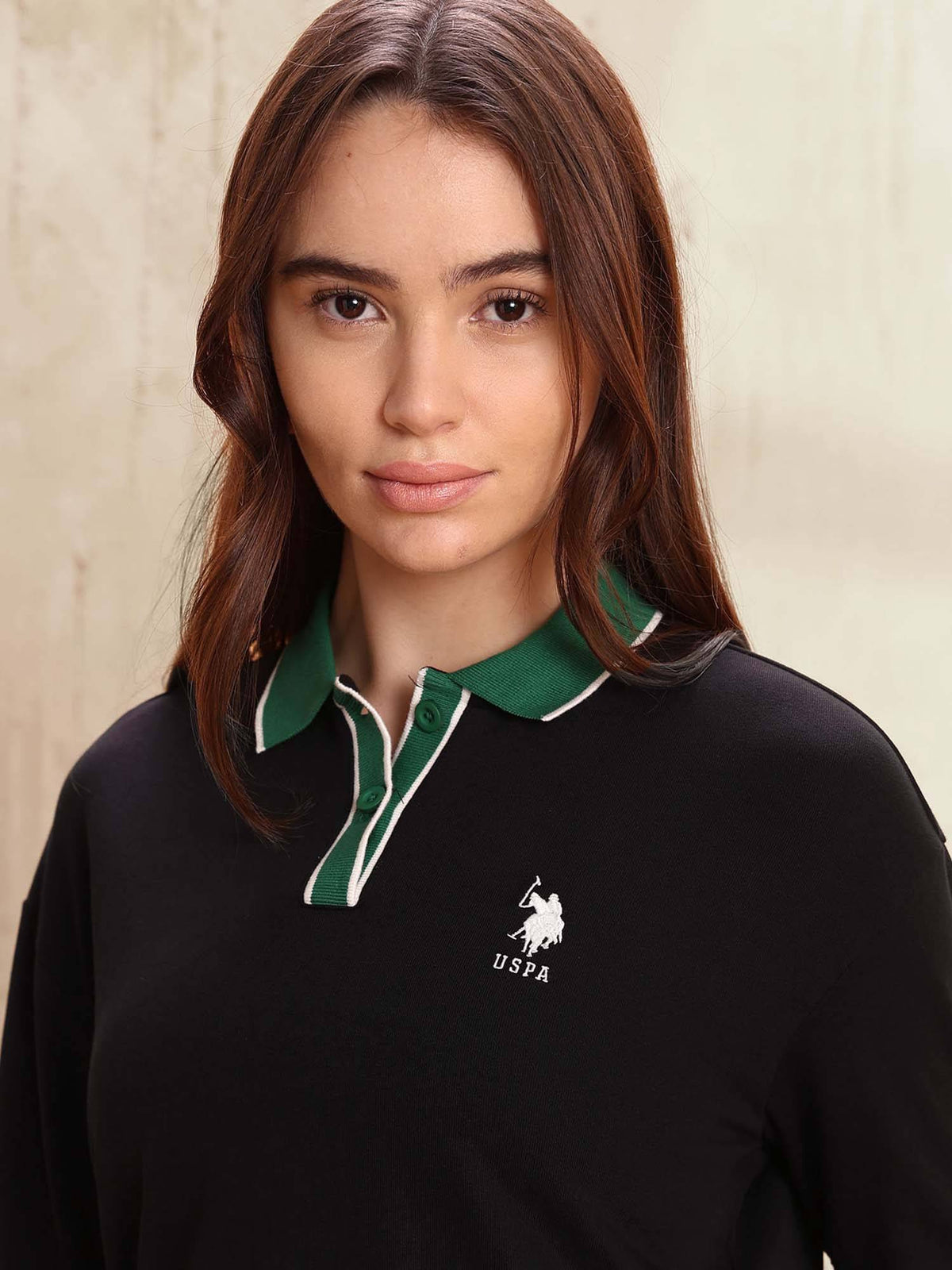 Colourblocked Regular Fit Polo T-shirt - Black | PW43 - view 7