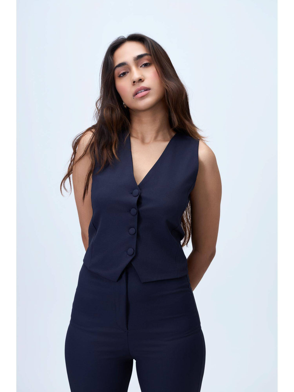 Solid Formal Waistcoat Black | JC78 - view 13