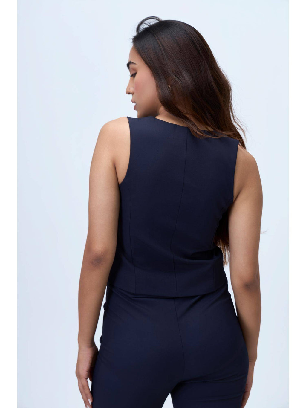 Solid Formal Waistcoat Black | JC78 - view 14