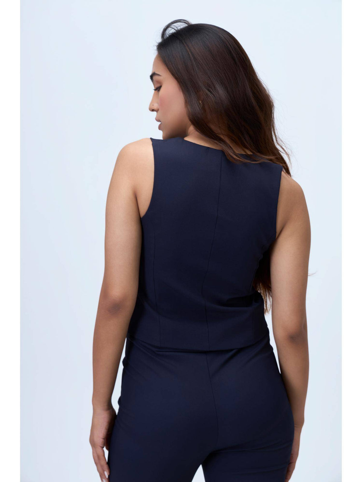Solid Formal Waistcoat Black | JC78 - view 14