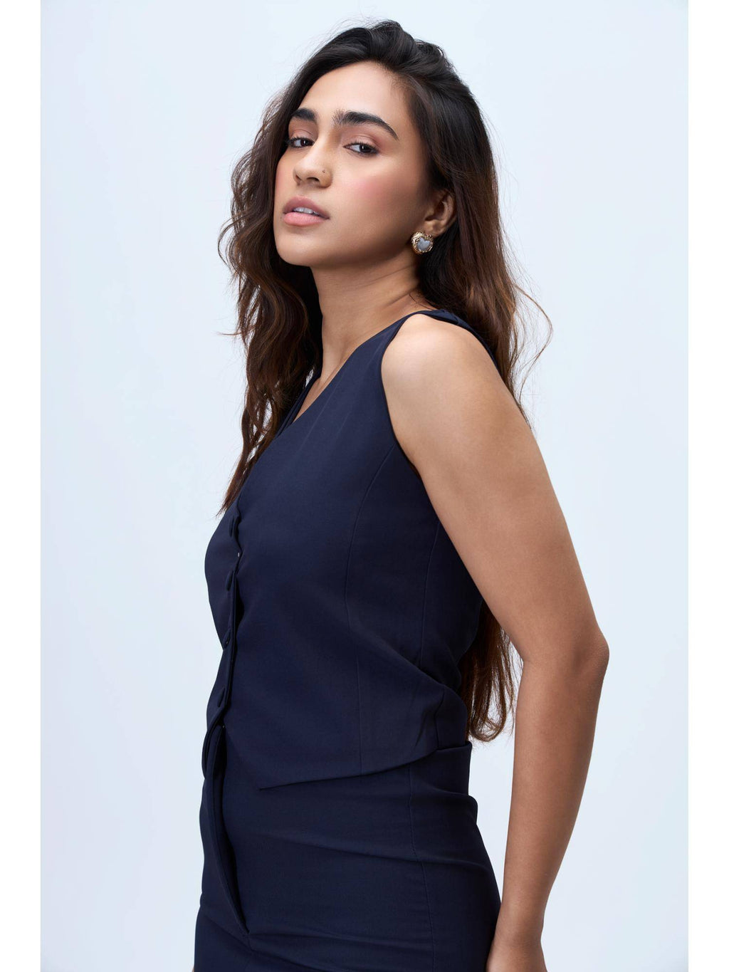 Solid Formal Waistcoat Black | JC78 - view 16