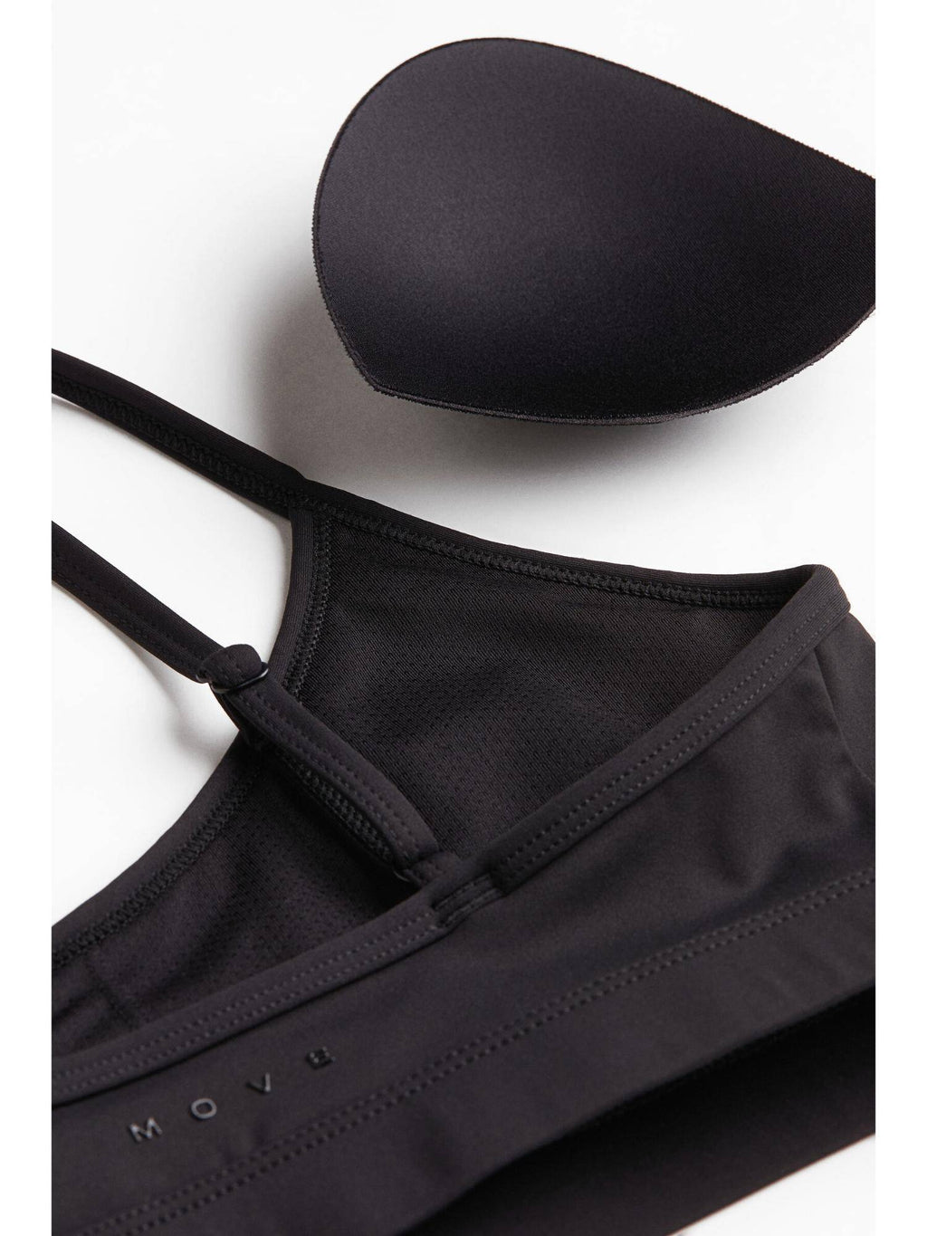 Women Black Medium Support Sports Bra With Sculptmove | sb09 - view 6
