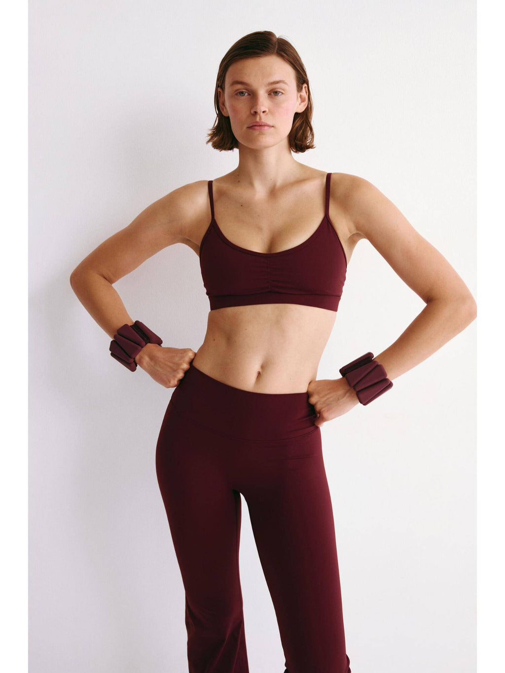 Women Red Medium Support Sports Bra With Sculptmove | sb09 - view 2