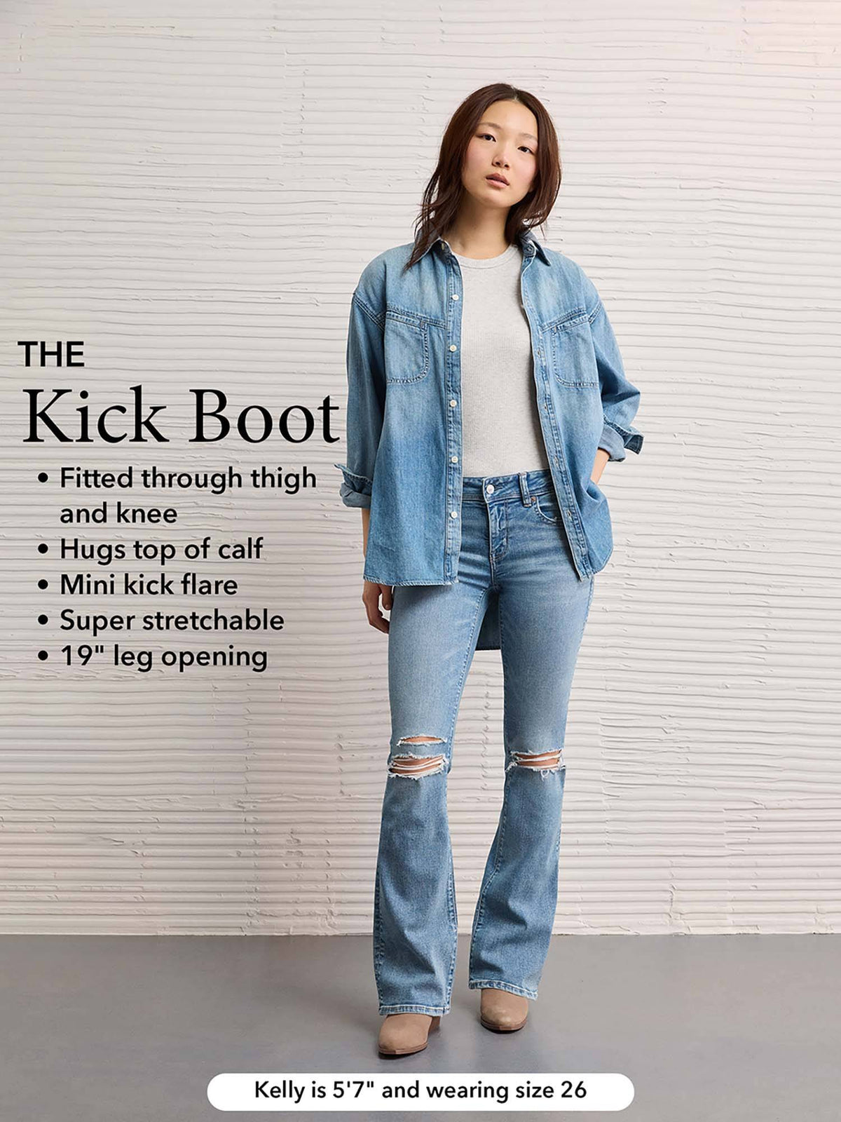 Women Black Low Rise Kick Boot Jeans | BT10 - view 6