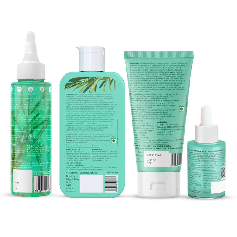 Rosemary Anti Hairfall Kit - Hair Oil, Shampoo, Conditioner & Serum | PL1 - view 2