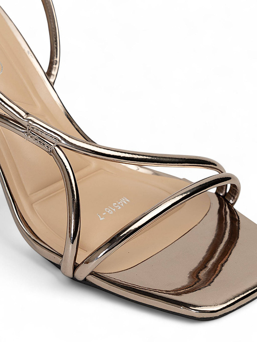 Gold Solid Stiletto Heels | H78 - view 18