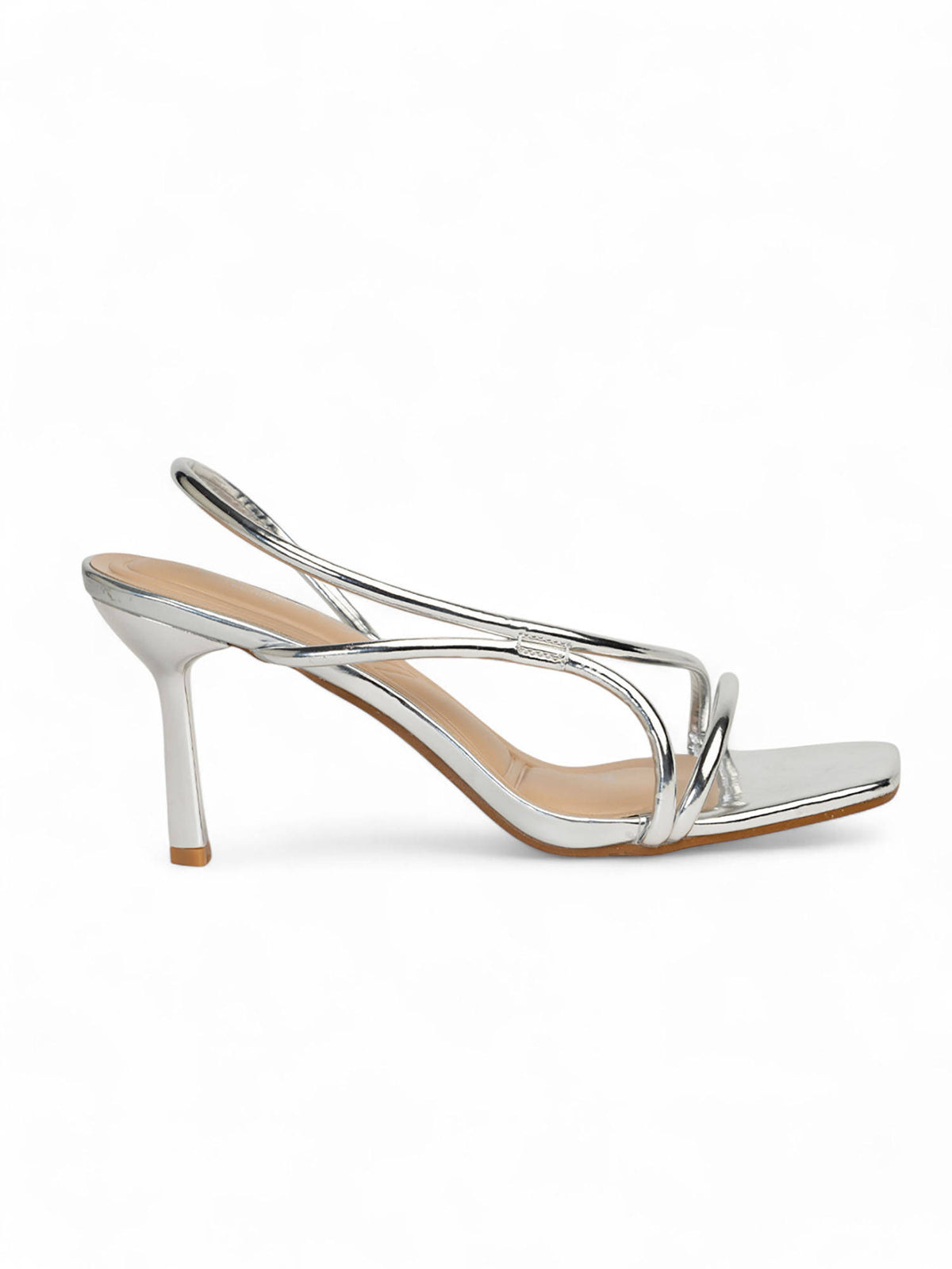 Gold Solid Stiletto Heels | H78 - view 10